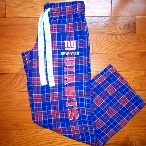Womens Giants NFL Team Apparel Flannel drawstring pants size Small